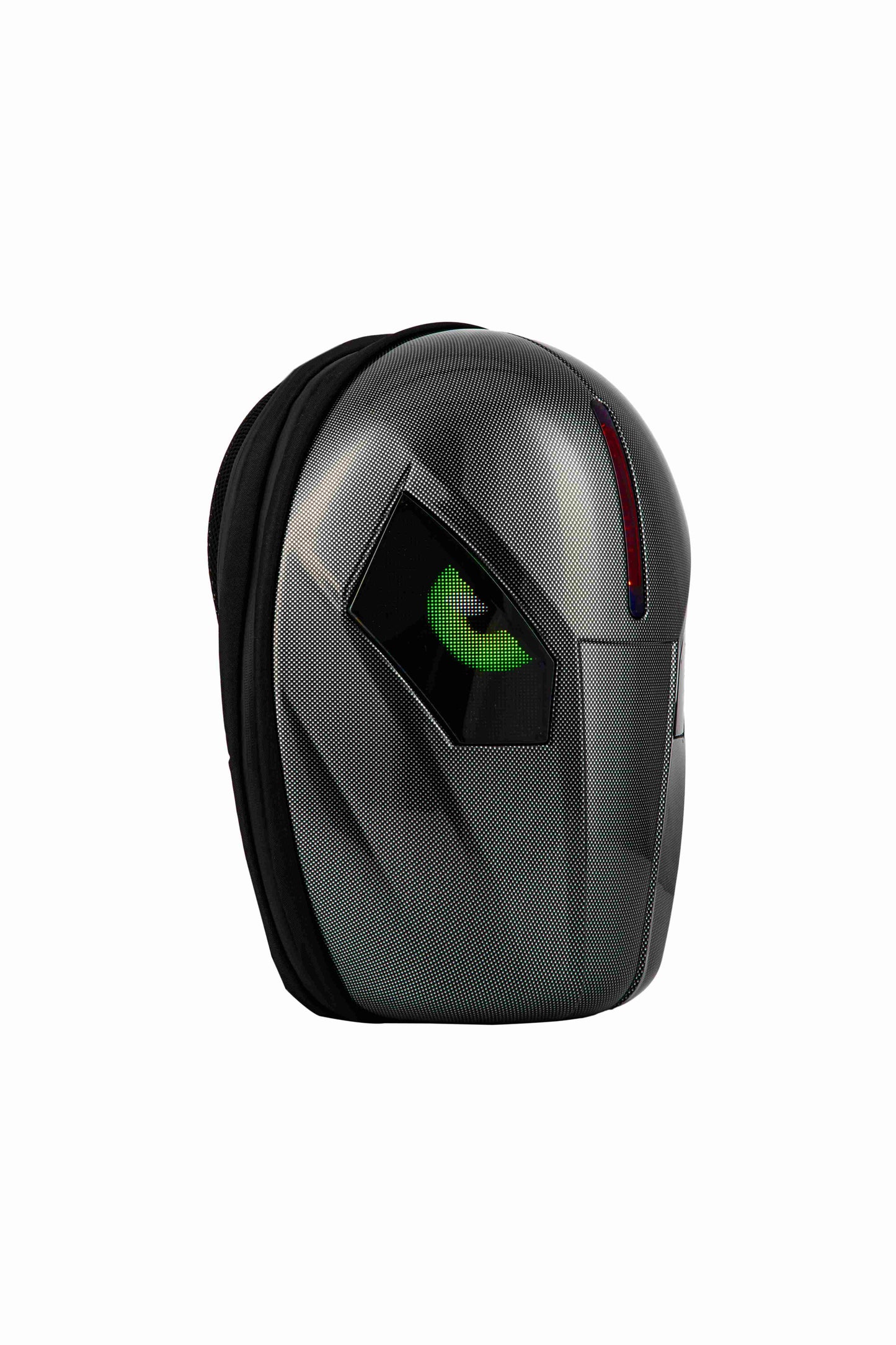 nomandgear LED Rucksack neues Model 2025, Motorrad Rucksack mit LED Augen, Hard Shell Tasche,