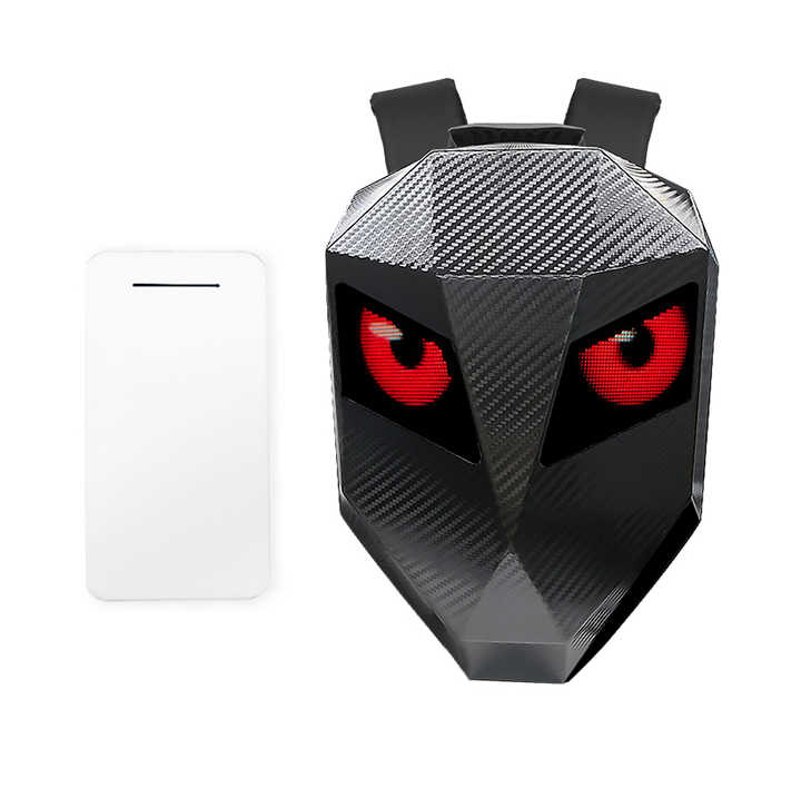 Knight LED Motorrad Rucksack Carbon