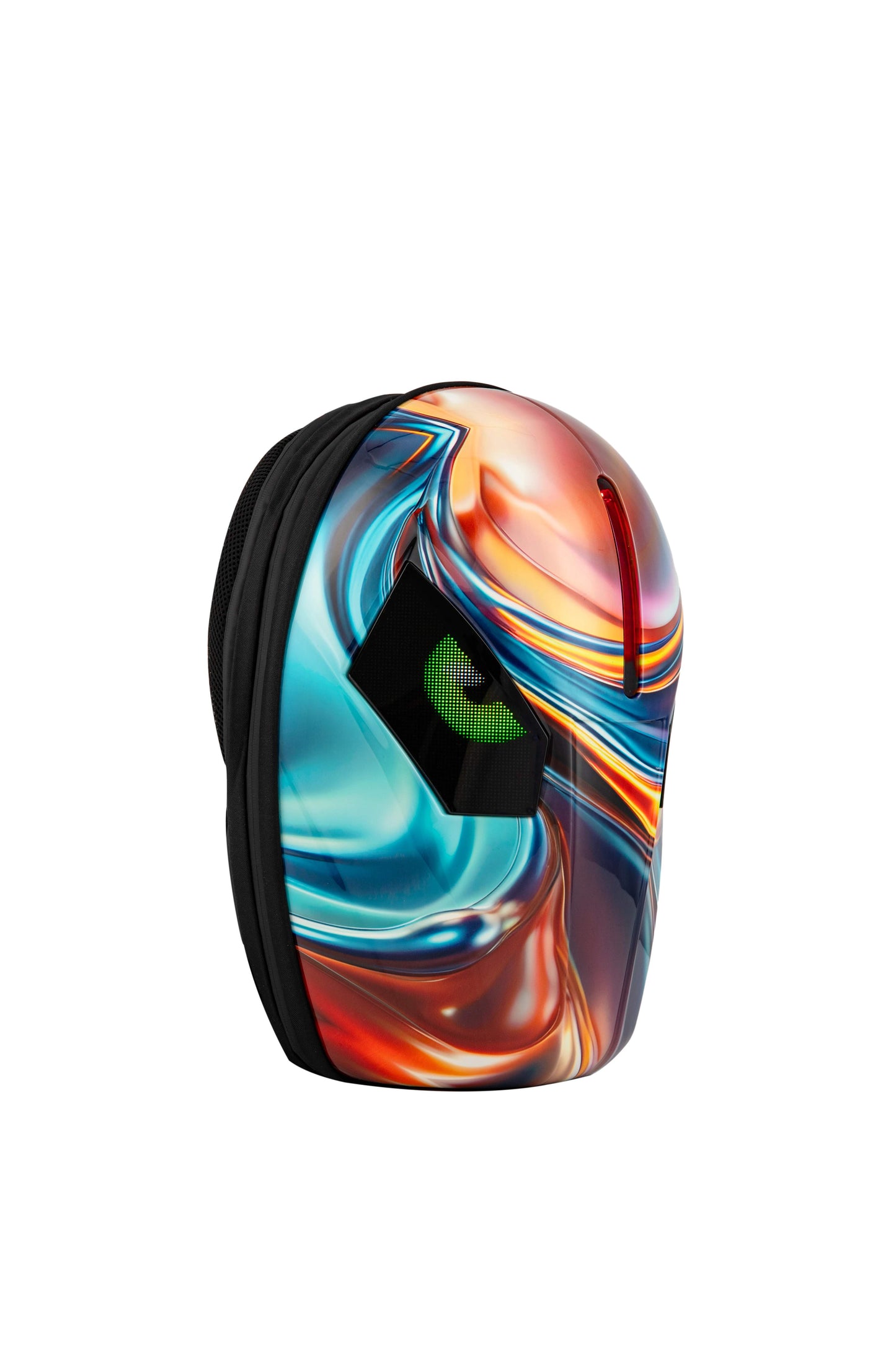 nomandgear LED Rucksack neues Model 2025, Motorrad Rucksack mit LED Augen, Hard Shell Tasche,